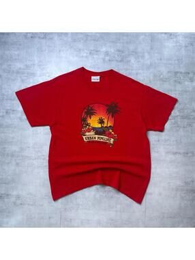 Y2K Surf Urban Pipeline 00s Red T shirt
